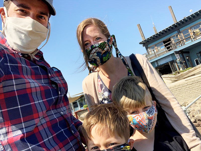 Eric Dziuban and his wife and sons are in 'family lockdown,' leaving the house only for necessities, during the COVID-19 pandemic.
