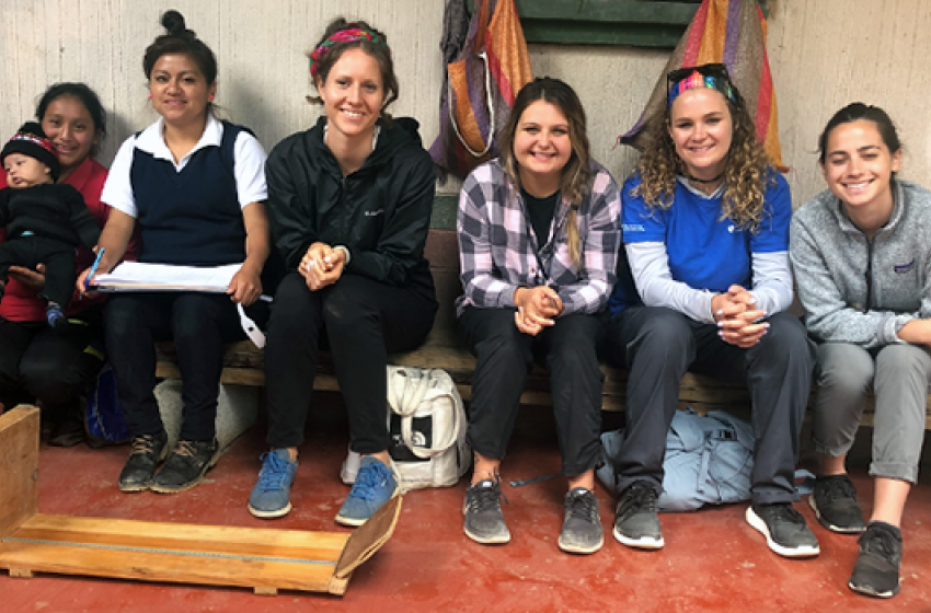 Lindsay Salisbury and Shelby Strockbine, along with other DUSON students, traveled to the western highlands of Guatemala to work with community health workers, visiting pregnant mothers, and providing trainings.