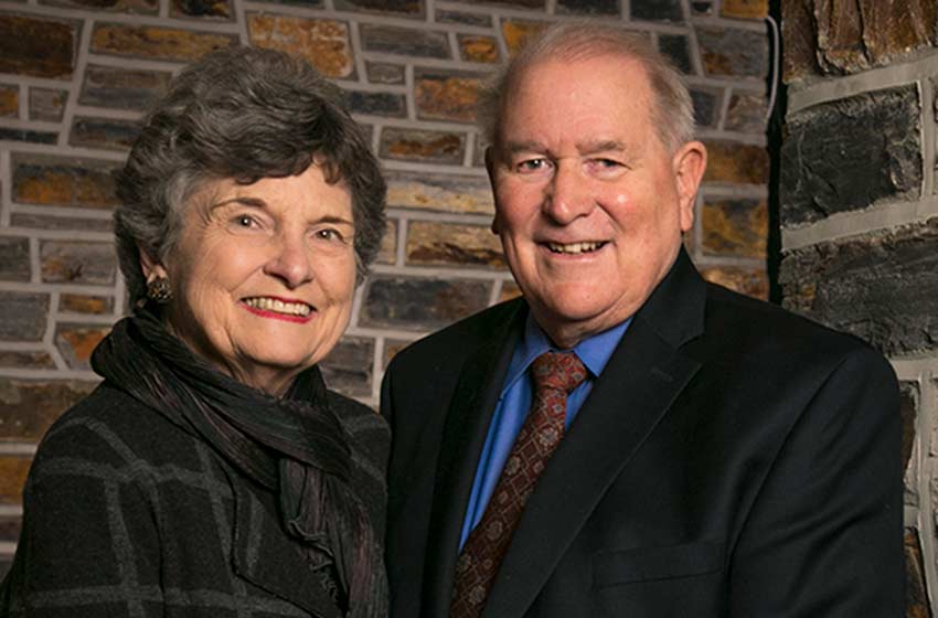 Donald Lucey, MD’63, with his wife, Shirley