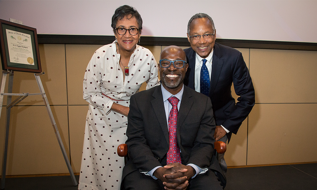Marie and Dr. A. Eugene Washington with Dr. Kafui Dzirasa