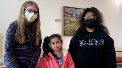 Photo of Margaret Van Bruggen, Kensley Frizzell, and Journi Kelly