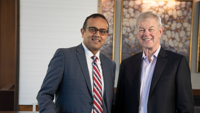 Manesh Patel, MD, and Bob Keegan