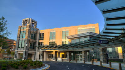 Main entrance to the Duke Eye Center