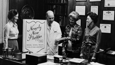 Physician's wives at the Nearly New Shop with Dr.  James Wyngaarden