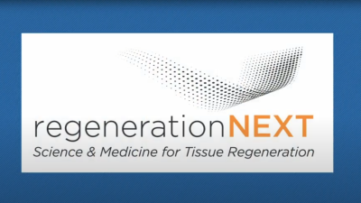 Regeneration NEXT logo. Science & medicine for tissue regeneration