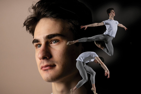 Clark Eselgroth striking various ballet poses
