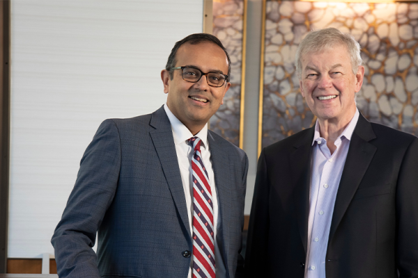 Manesh Patel, MD, and Bob Keegan