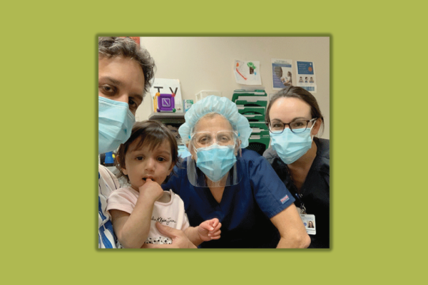 Nagarsheth family with Dr. Sharon Freedman