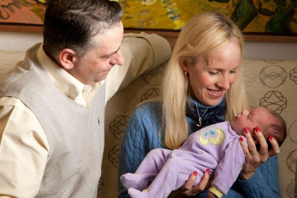 Greg and Sabrina Lewandowski with baby Layla