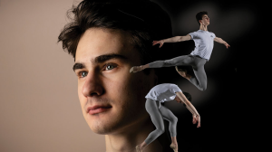 Clark Eselgroth striking various ballet poses
