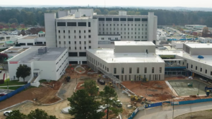 Construction zone at Duke Regional Hospital