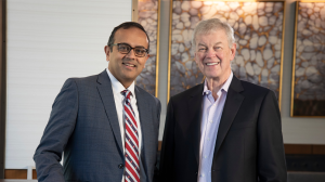 Manesh Patel, MD, and Bob Keegan