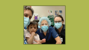 Nagarsheth family with Dr. Sharon Freedman