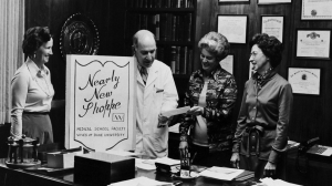 Physician's wives at the Nearly New Shop with Dr.  James Wyngaarden