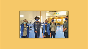 Duke School of Nursing standing at the ready at a TROSA vaccine clinic.