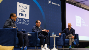 Craig Albanese, MD, MBA, Manesh Patel, MD, Mike Krzyzewski 