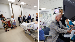 visiting the patient simulation rooms