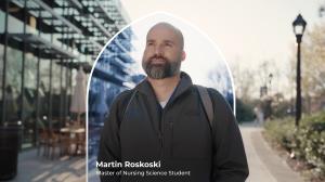 Nursing student Martin Koskoski