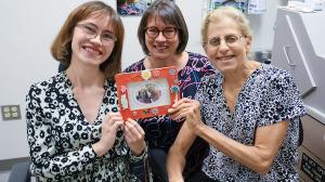 Sarah Rose, her mom Angela, and Freedman