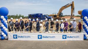 Duke Health Cary expansion groundbreaking event in June 2025.