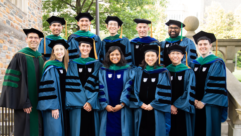 MSTP students after Hippocratic Oath Ceremony