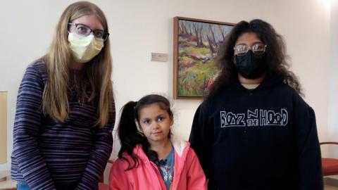 Photo of Margaret Van Bruggen, Kensley Frizzell, and Journi Kelly