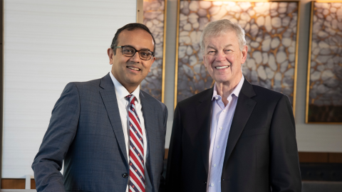 Manesh Patel, MD, and Bob Keegan