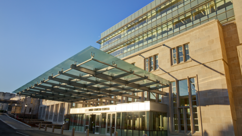 Main Entrance to the Duke Cancer Center.