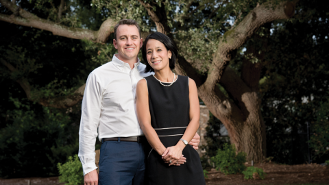 Jane Trinh and her husband Peter Grossi