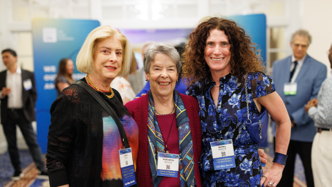 Board of Visitors members Carol Deane; Katherine Upchurch, MD;  and Kelley Redbord