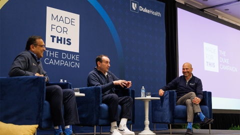 Craig Albanese, MD, MBA, Manesh Patel, MD, Mike Krzyzewski 