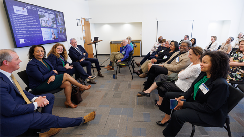 Lisa McElroy, MD, MS,; Beverly Gray, MD; and David Ashley, MD, participate in the panel discussion.