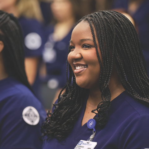 nursing student smiling
