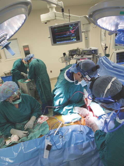 Surgeons in the operating room