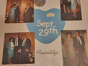 photo album/scrapbook with photos of a wedding day in 1967