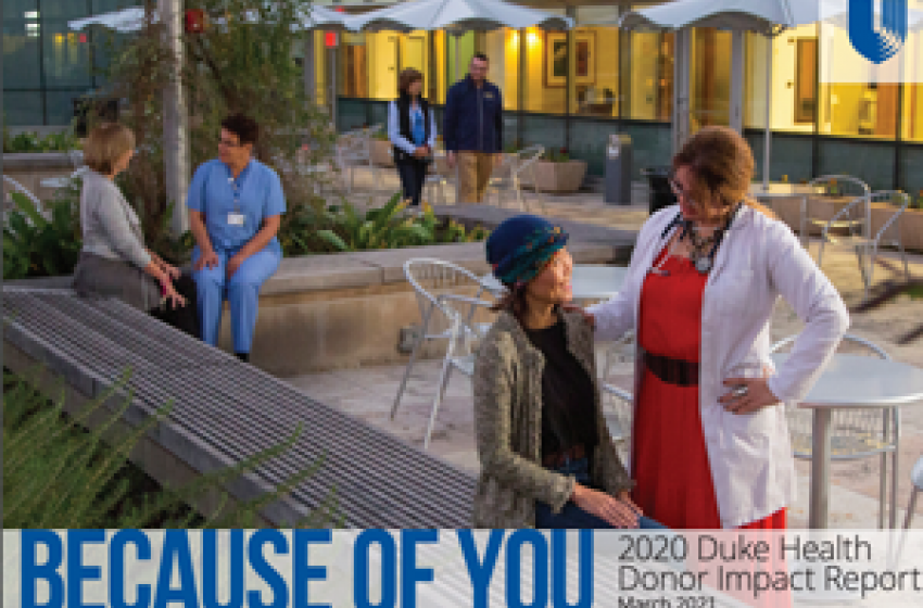 Because of You - Duke Health Impact Report 2020